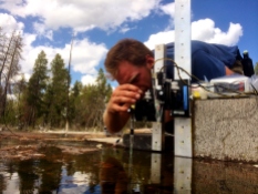 Measuring H2 dynamics in a hot spring in Yellowstone Ntnl. Park, with newly developed sensors.