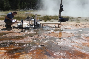 Field work in Yellowstone National Park